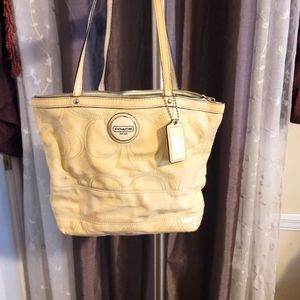 Vintage off white coach Purse